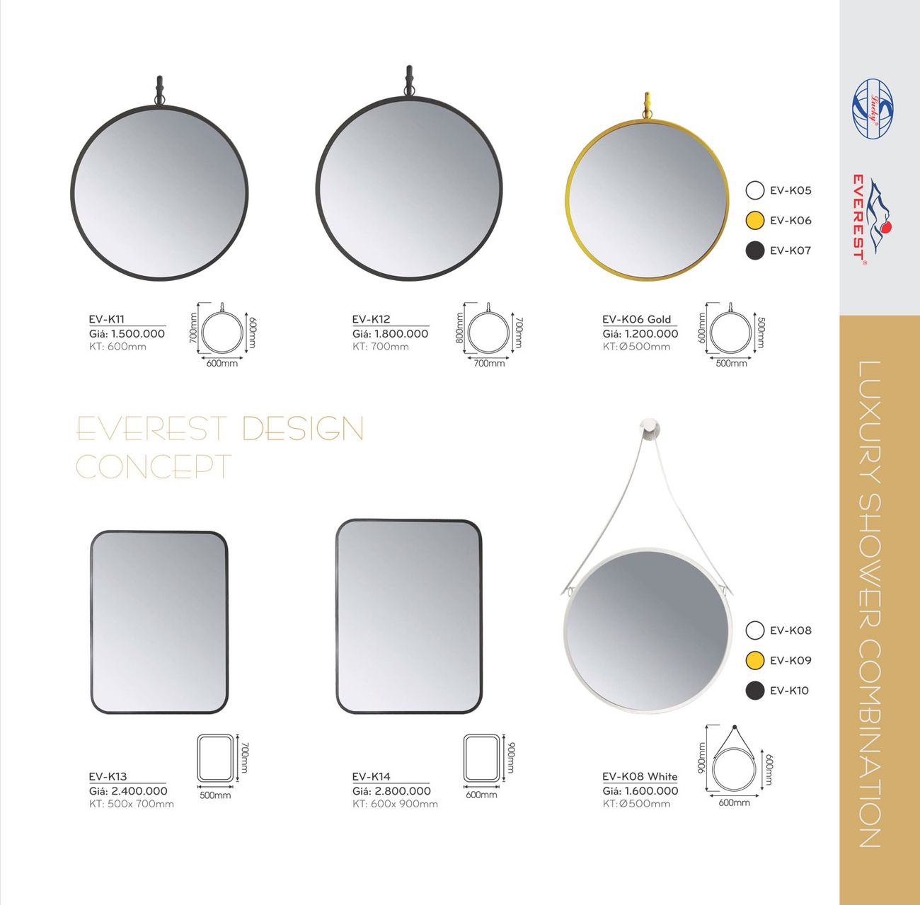 Thiết bị vệ sinh EVEREST Cổ Điển Catalogue và Bảng giá mới nhất /Page 